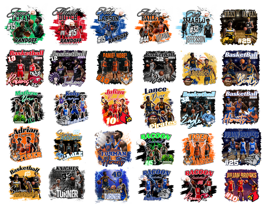 Basketball Bundle Editable Digital Design