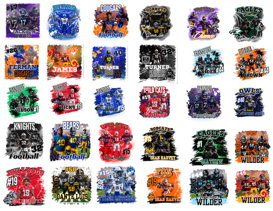 Football Bundle Editable Digital Design