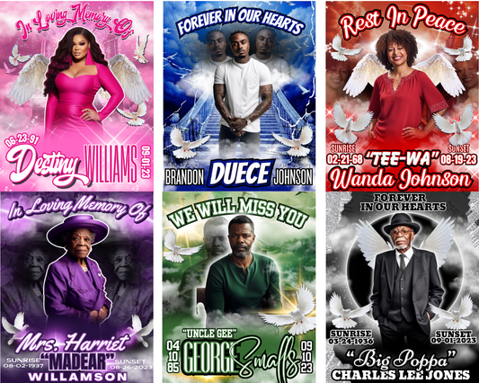 Memorial Bundle Editable Designs